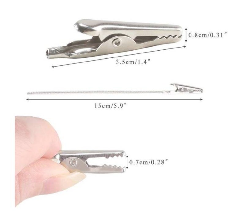 1pc Jewelry Clasp Helper With Multi-function Clip And Strong Elastic Metal  Band, Featuring Teeth And Crocodile Clip Design, Can Be Used As Bookmark  Clip, Fastener Assistant, Easy To Carry And Use